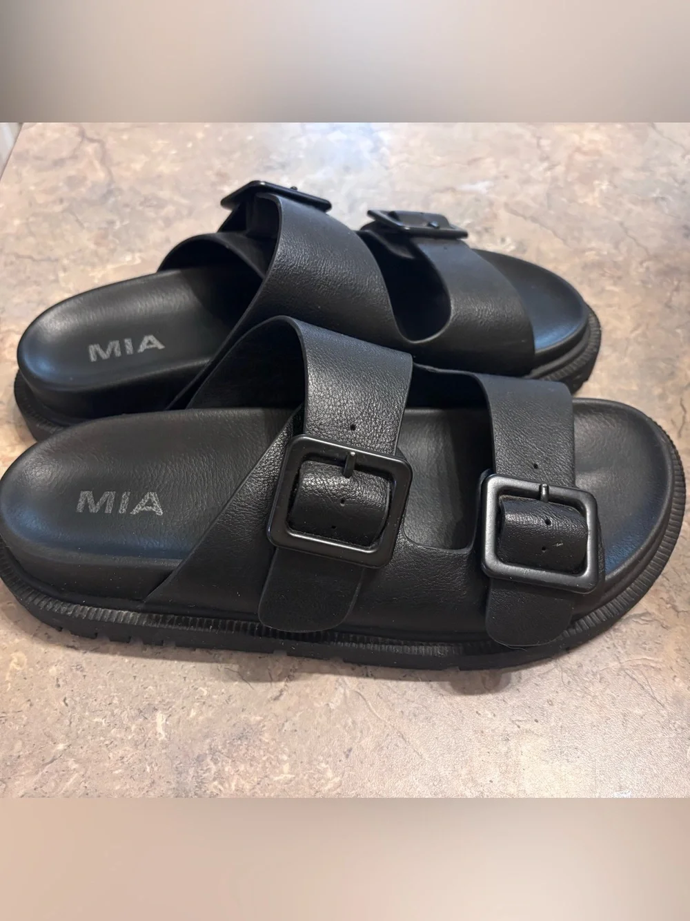 Mia double strap sandals
